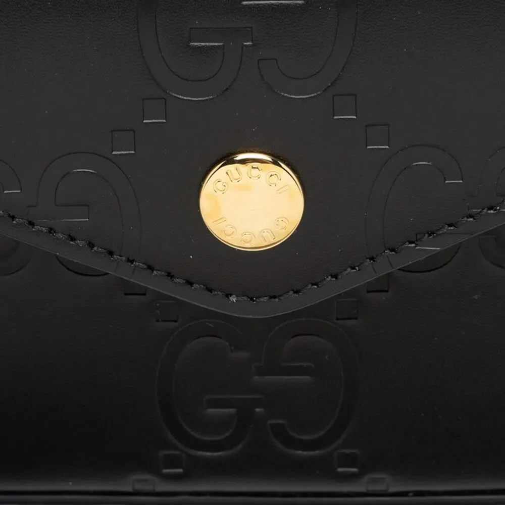 Gucci GG Debossed Leather Mini Shoulder Bag - Picture 10 of 10